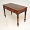 Antique Victorian Leather Top Writing Desk, Image 2