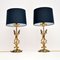 Vintage Italian Brass Table Lamps, 1970s, Set of 2 1