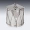 19th Century Victorian Silver-Plated Regimental Drum Ice Bucket from Harwood, Sons & Harrison, 1890s 10