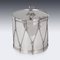 19th Century Victorian Silver-Plated Regimental Drum Ice Bucket from Harwood, Sons & Harrison, 1890s, Image 10