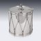 19th Century Victorian Silver-Plated Regimental Drum Ice Bucket from Harwood, Sons & Harrison, 1890s, Image 9