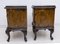 Italian Art Deco Walnut & Nero Marquina Marble Nightstands, 1920s, Set of 2 6