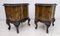 Italian Art Deco Walnut & Nero Marquina Marble Nightstands, 1920s, Set of 2 3