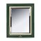 20th Century Green Leather Mirror by Rolex for Rolex, 1980s 1