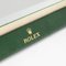 Espejo de cuero verde de Rolex para Rolex, años 80, Imagen 4