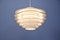 Extra Large Danish White Verona Ceiling Lamp by Svend Middelboe for Nordisk Solar, 1960s 10