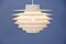 Extra Large Danish White Verona Ceiling Lamp by Svend Middelboe for Nordisk Solar, 1960s 4