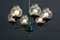 Vintage Brass Chandelier from Kaiser, 1960s, Image 4