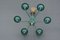 Vintage Brass Chandelier from Kaiser, 1960s, Image 3