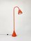 Orange Leather Floor Lamp by Jacques Adnet for Valenti, 2000s, Image 1