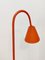 Orange Leder Stehlampe von Jacques Adnet für Valenti, 2000er 5