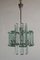 Lámpara de araña italiana de cristal de Zero Quattro, años 60, Imagen 1