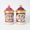 Antique Hand-Painted Paris Porcelain Jars, Set of 2 1