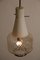 Lámpara colgante italiana Art Déco y vidrio satinado, años 50, Imagen 6