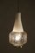 Lámpara colgante italiana Art Déco y vidrio satinado, años 50, Imagen 4