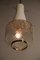 Lámpara colgante italiana Art Déco y vidrio satinado, años 50, Imagen 8