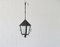 French Iron & Glass Lantern Ceiling Lamp, 1960s 8