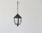 French Iron & Glass Lantern Ceiling Lamp, 1960s, Image 8