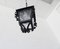 French Iron & Glass Lantern Ceiling Lamp, 1960s 2
