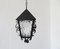 French Iron & Glass Lantern Ceiling Lamp, 1960s, Image 1