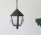 French Iron & Glass Lantern Ceiling Lamp, 1960s 9