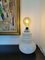 Vintage White Opaline Table Lamps, Set of 2 9