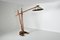 Lámpara de pie de arco vintage de madera de palmera, Imagen 1