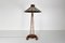 Lámpara de pie de arco vintage de madera de palmera, Imagen 2