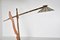 Vintage Palm Wood Arc Floor Lamp 3