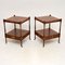 Yew Wood Side Tables, 1950s, Set of 2 11