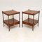 Yew Wood Side Tables, 1950s, Set of 2 9