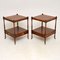 Yew Wood Side Tables, 1950s, Set of 2 12