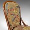 Antique English Walnut Nursing Chair, 1840s 7