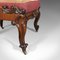 Antique English Walnut Nursing Chair, 1840s, Image 9