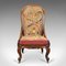 Chaise d'Allaitement Antique en Noyer, Angleterre, 1840s 2