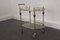 French Brass & Glass Bar Cart / Trolley with Removable Tray, 1950s 13