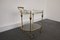 French Brass & Glass Bar Cart / Trolley with Removable Tray, 1950s 12