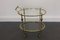 French Brass & Glass Bar Cart / Trolley with Removable Tray, 1950s, Image 14