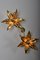 Willy Daro Style Brass Double Flower Sconce from Massive Lighting, 1970s 7