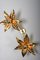 Willy Daro Style Brass Double Flower Sconce from Massive Lighting, 1970s, Image 2
