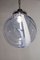 Lámpara colgante italiana con forma de bola de cristal de Murano de Toni Zuccheri para Venini, años 60, Imagen 5