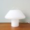 Lampe de Bureau Mushroom en Verre Opalin de Venini, 1960s 1