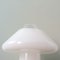 Lampe de Bureau Mushroom en Verre Opalin de Venini, 1960s 7