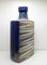 Vintage Blue Sand and Beige Glazed Ceramic Zig Zag Vase from Scheurich 2