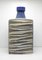 Vintage Blue Sand and Beige Glazed Ceramic Zig Zag Vase from Scheurich 1