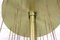 Brass and Glass Ceiling Lamp in the Style of Gaetano Sciolari, 1979, Image 9