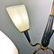 Lampe de Bureau à 5 Bras en Laiton et Verre, Italie, 1950s 11