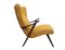 Club chair color ocra, anni '50, Immagine 10