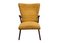 Club chair color ocra, anni '50, Immagine 1