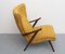Club chair color ocra, anni '50, Immagine 8